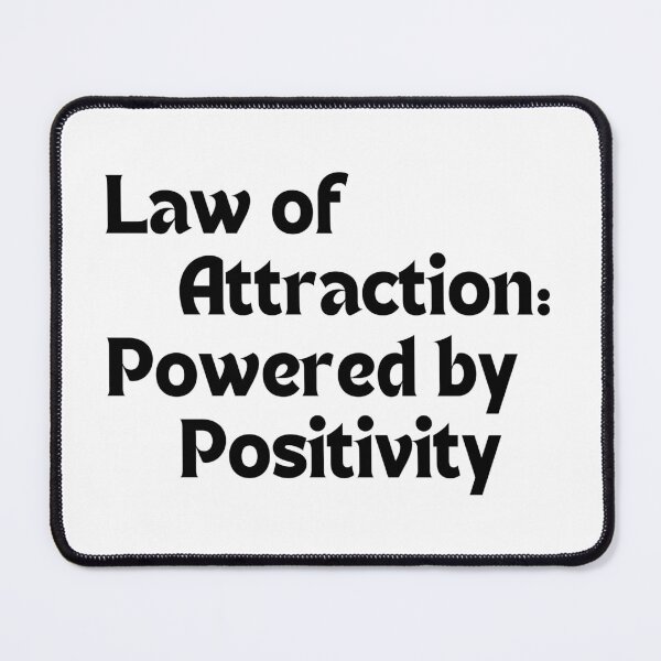 Item preview, Law of Attraction: Powered by Positivity – Uplifting Affirmation Quote for Manifestation & Mindset designed and sold by MakeMyDaze.