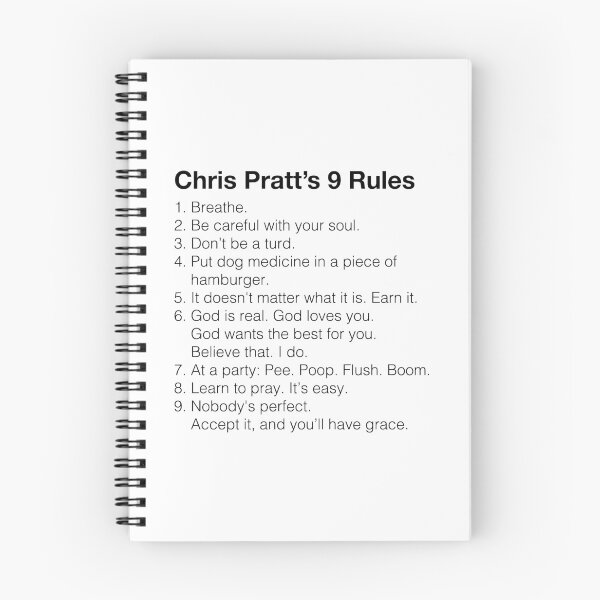 Artikelvorschau, Chris Pratt 9 Regeln entworfen und verkauft von ijoshtherefore.
