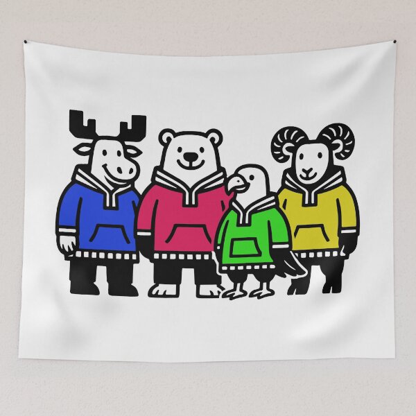 Item preview, Team Alaska Colorful Hoodie Squad Design – Fun Family Matching Alaska Pride designed and sold by Kathryn Creates.
