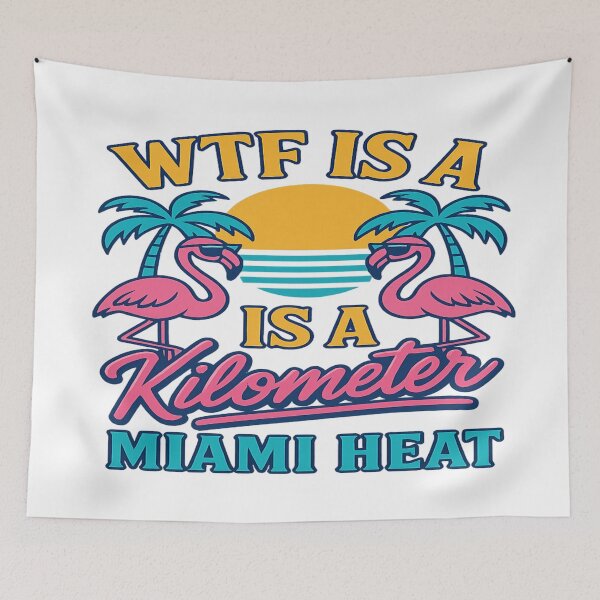 Item preview, WTF Is a Kilometer – Miami Patriotic 4th of July Edition designed and sold by Globalcitytees.