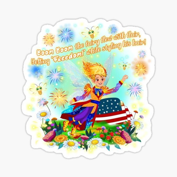 Item preview, Boom Boom the Fairy Flew with Flair – A Patriotic Sparkle in the Air! designed and sold by FairyBookClub.