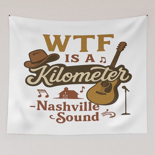 Item preview, WTF Is a Kilometer – Nashville Patriot Edition designed and sold by Globalcitytees.