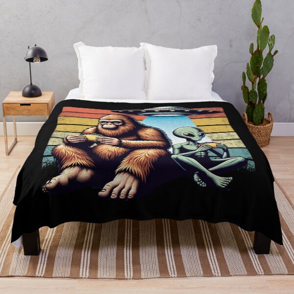 Item preview, Funny Bigfoot And Alien Eating Tacos. UFO Tacos Lover designed and sold by ahmed2751989.