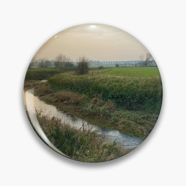 Item preview, Harringworth Viaduct seen from Turtle Bridge, Northamptonshire, UK designed and sold by Kate Anderson Art.