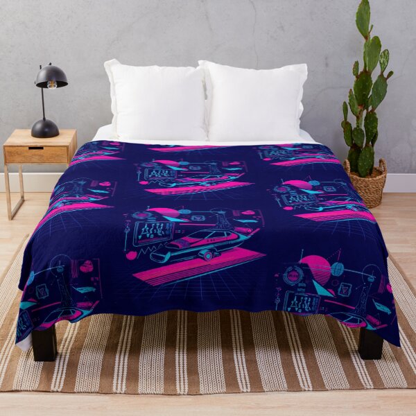 Item preview, Retro-Futuristic Digital Art – Neon 1950s Sci-Fi Scene Illustration designed and sold by Ojo de Lilith.