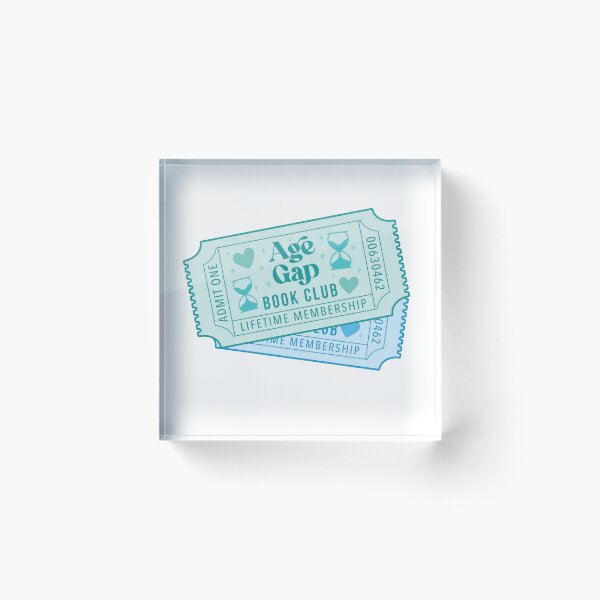 Item preview, Age Gap Ticket Trope Book Sticker designed and sold by ThePoisonPen.