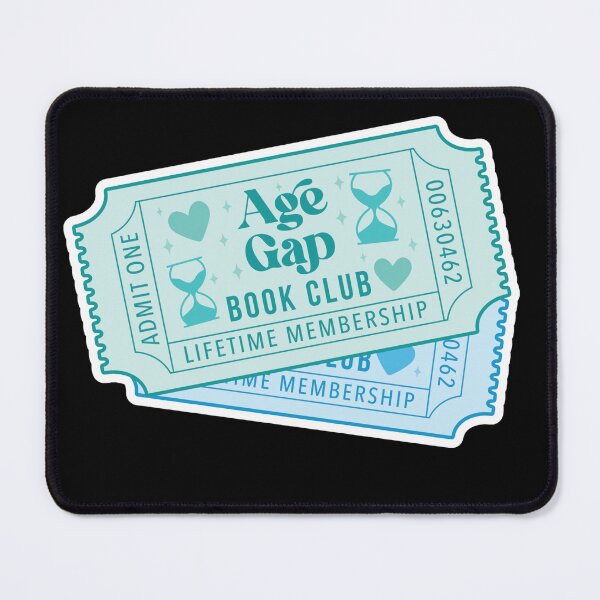 Item preview, Age Gap Ticket Trope Book Sticker designed and sold by ThePoisonPen.