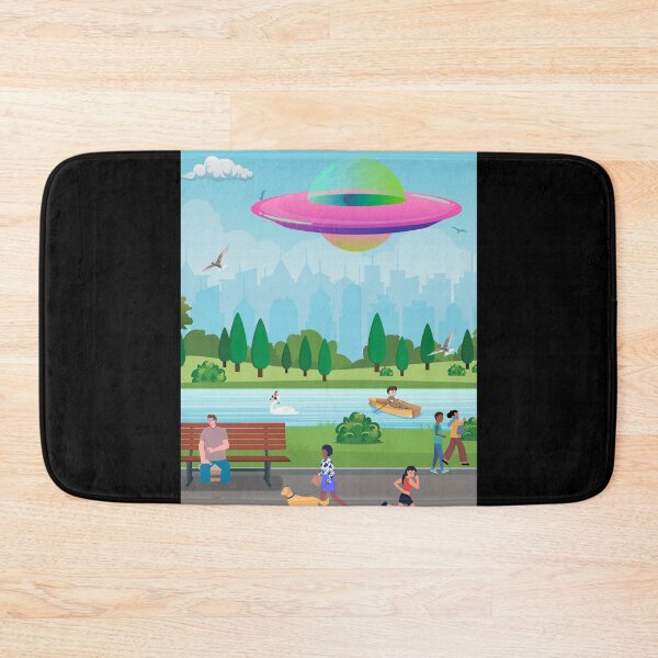 Item preview, UFO Over Park designed and sold by Planet Agora.
