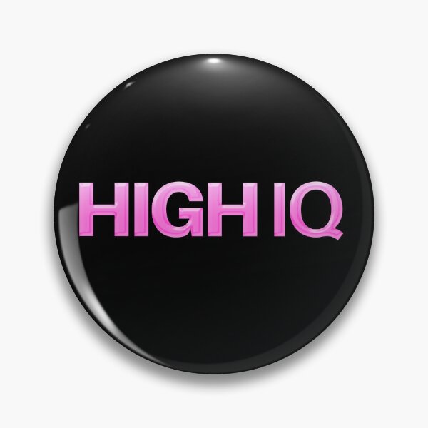 Item preview, High IQ in Pink  designed and sold by Memes N Lore .