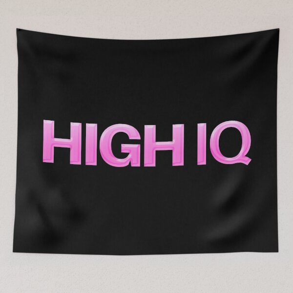 Item preview, High IQ in Pink  designed and sold by Memes N Lore .