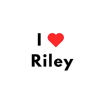 Artwork thumbnail, I Heart Riley Name Lettering by ali571