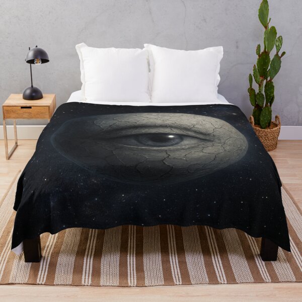 Item preview, The Waking Moon – Surreal Eye in a Cosmic Moon Wall Art Print ⭐⭐⭐⭐⭐ designed and sold by Studio Reverie.