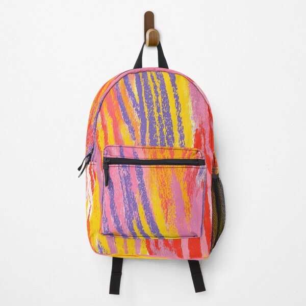 Item preview, Electric Dopamine Burst Vibrant Abstract Pattern in Hot Pink, Red, Yellow designed and sold by trajeado14.