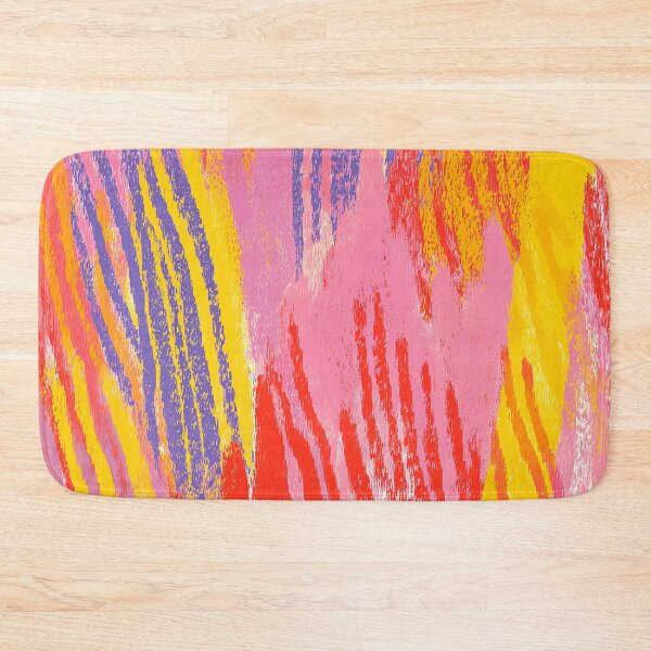 Item preview, Electric Dopamine Burst Vibrant Abstract Pattern in Hot Pink, Red, Yellow designed and sold by trajeado14.