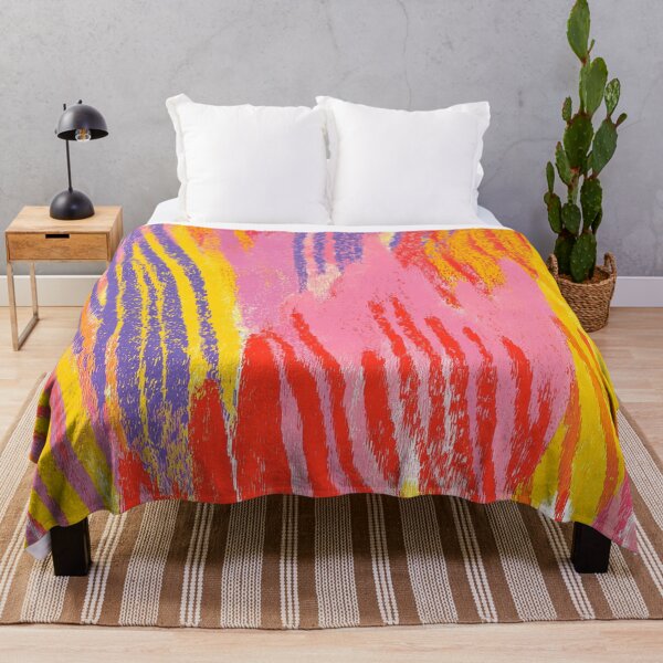 Item preview, Electric Dopamine Burst Vibrant Abstract Pattern in Hot Pink, Red, Yellow designed and sold by trajeado14.