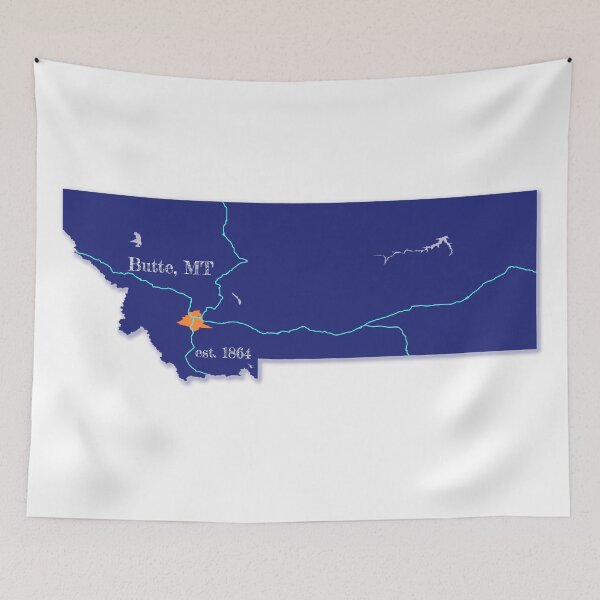 Item preview, Butte, MT [Blue] designed and sold by PhilbonianDezin.