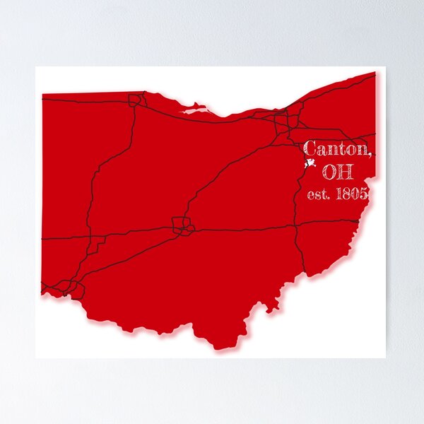 Item preview, Canton, OH [Red] designed and sold by PhilbonianDezin.