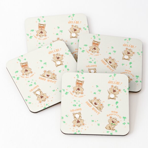 Item preview, cute and funny cartoon teddy bear character moods pattern - emojis and doodles graphic art designed and sold by hayrpictures.
