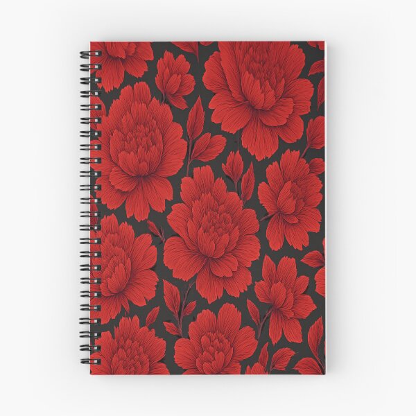 Item preview, Cherry Red Maximalist Floral designed and sold by TONSNAP.