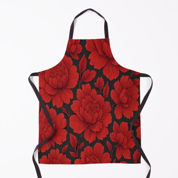 Item preview, Cherry Red Maximalist Floral designed and sold by TONSNAP.
