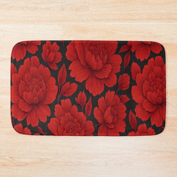 Item preview, Cherry Red Maximalist Floral designed and sold by TONSNAP.