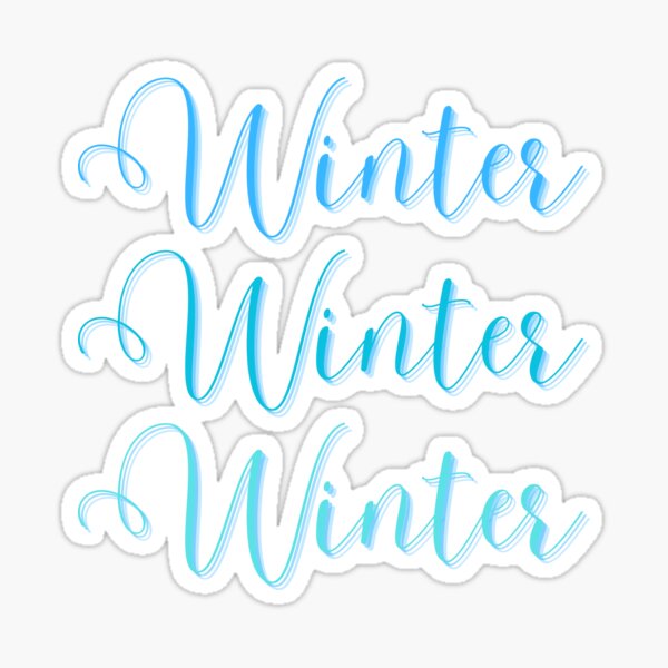 Item preview, Beautiful Winter Lettering designed and sold by ali571.