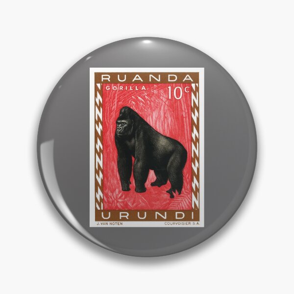 Artikelvorschau, 1959 Ruanda Berggorilla Briefmarke entworfen und verkauft von retrographics.