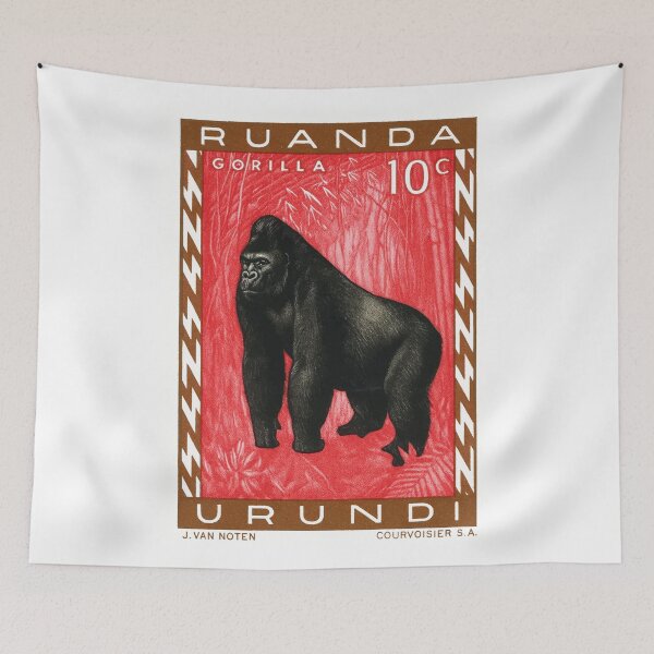 Item preview, 1959 Rwanda Mountain Gorilla Postage Stamp designed and sold by retrographics.