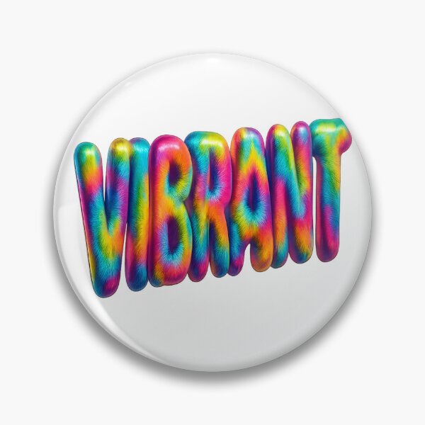 Item preview, VIBRANT 3D Tie-Dye Typography designed and sold by TONSNAP.