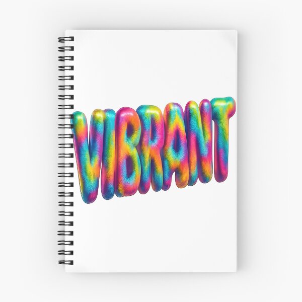 Item preview, VIBRANT 3D Tie-Dye Typography designed and sold by TONSNAP.