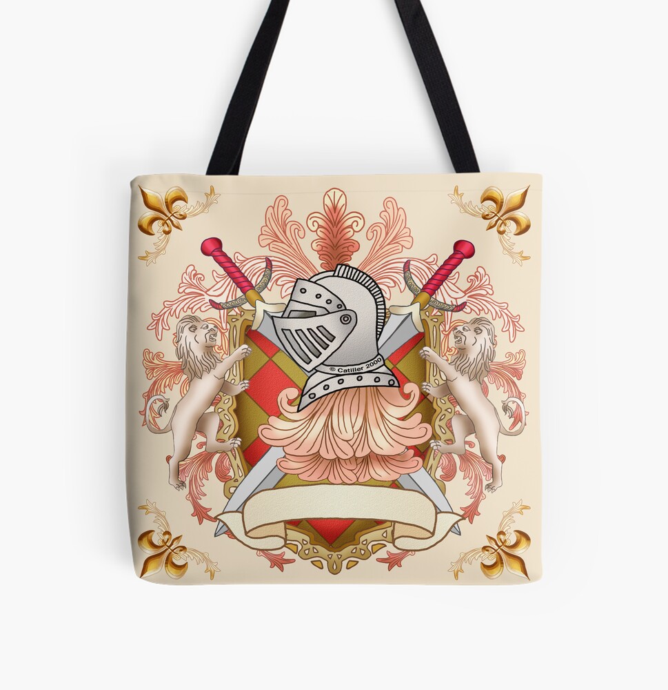 knight grandpa tote bag