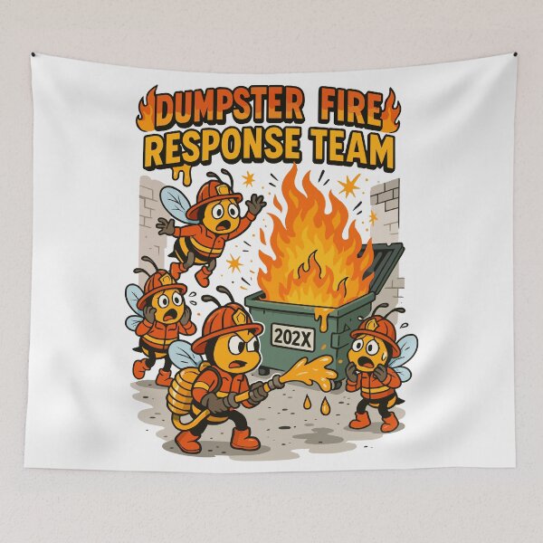 Item preview, Dumpster Fire Response Team designed and sold by WildlifeInc.