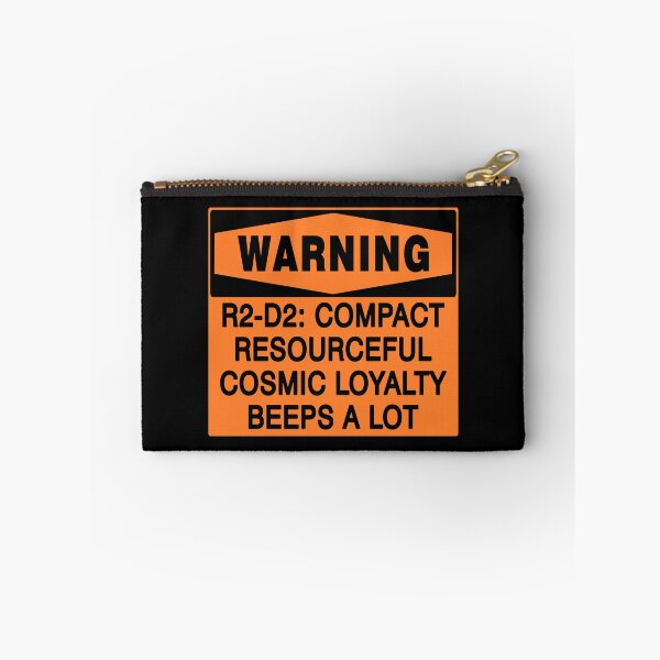 Item preview, WARNING SIGN: R2-D2 DROID, NOVELTY SIGN, QUIRKY, ORANGE designed and sold by AASparksDesigns.