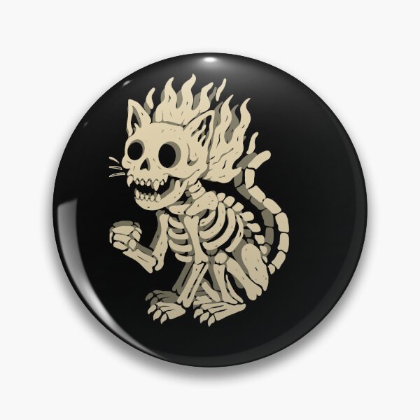 Item preview, Flaming Skeleton Cat designed and sold by Kloovy.