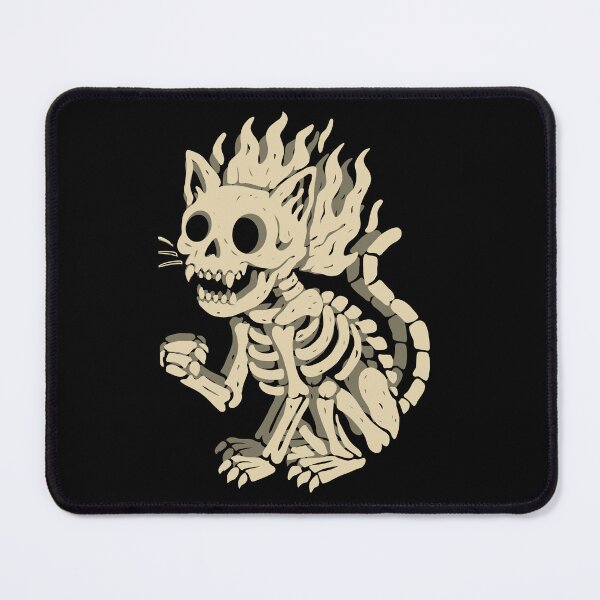 Item preview, Flaming Skeleton Cat designed and sold by Kloovy.