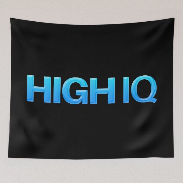 Item preview, High IQ in Blue  designed and sold by Memes N Lore .