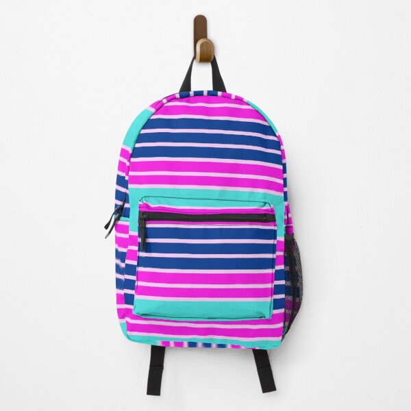 Item preview, Pink Navy and Teal Bright Tropical Beach Stripe Seamless Repeat designed and sold by Sharon Schwalbe.