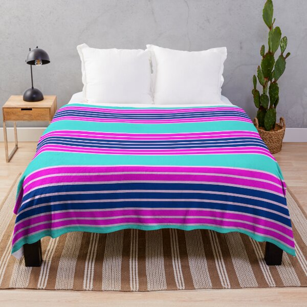 Item preview, Pink Navy and Teal Bright Tropical Beach Stripe Seamless Repeat designed and sold by Sharon Schwalbe.