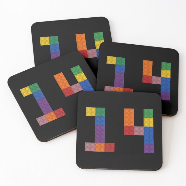 Item preview, 14 numbering made of bricks designed and sold by Brickification.