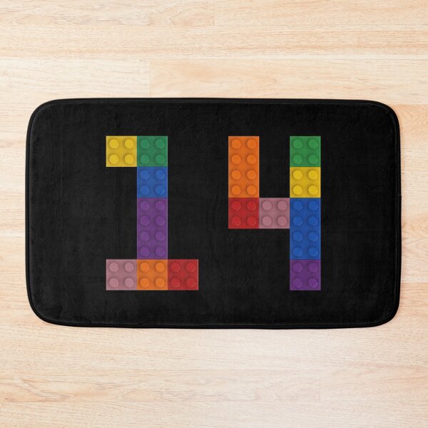 Item preview, 14 numbering made of bricks designed and sold by Brickification.