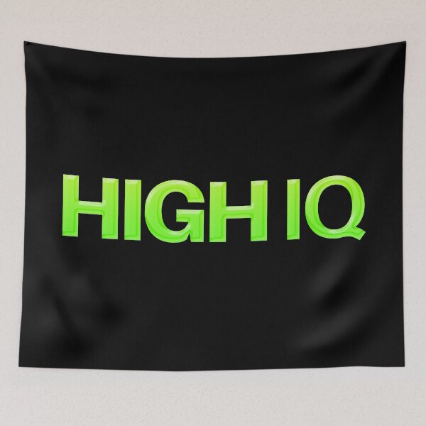 Item preview, High IQ in Lime Green  designed and sold by Memes N Lore .
