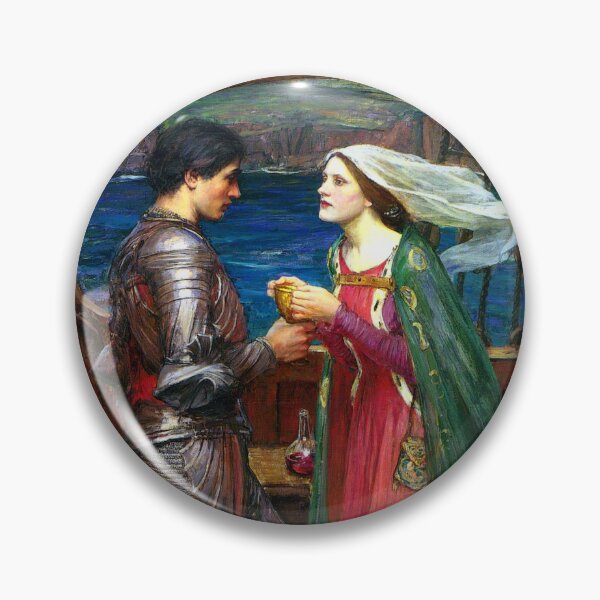 Item preview, Tristan and Isolde with the Potion, c. 1916 by John Waterhouse designed and sold by Cat Lady Designs.
