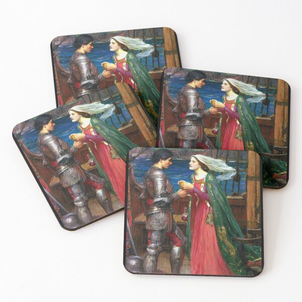 Item preview, Tristan and Isolde with the Potion, c. 1916 by John Waterhouse designed and sold by Cat Lady Designs.