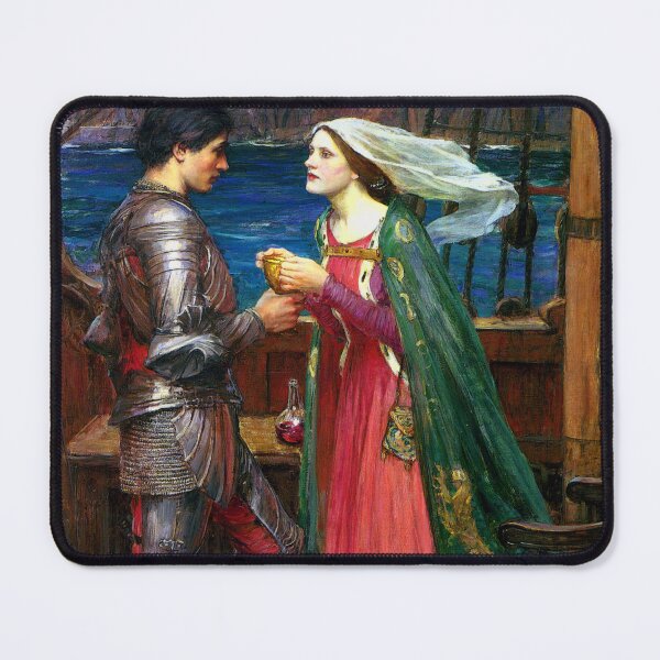 Item preview, Tristan and Isolde with the Potion, c. 1916 by John Waterhouse designed and sold by Cat Lady Designs.