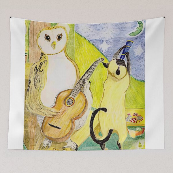 Item preview, The Owl Serenades designed and sold by pinkyjainpan.