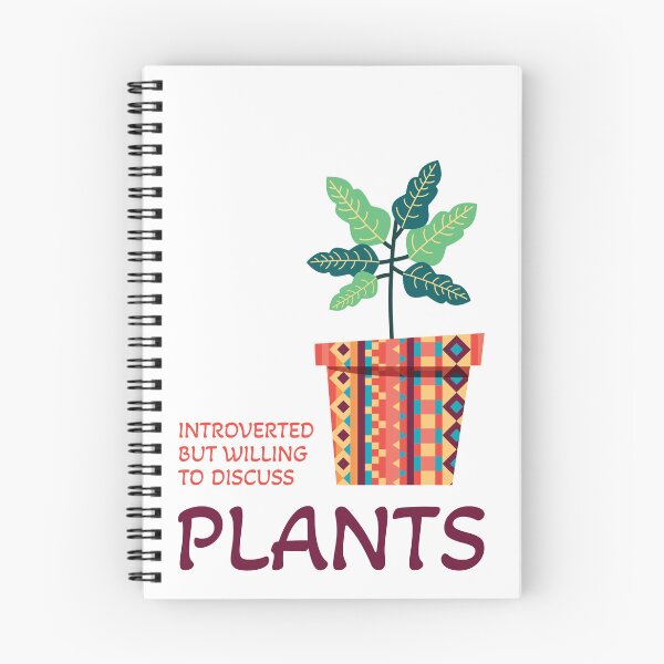 Item preview, Introverted but willing to discuss plants designed and sold by Uforious.