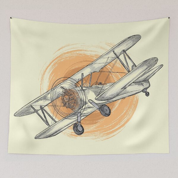 Item preview, Sunset Flight Biplane designed and sold by Way-Of-Art.