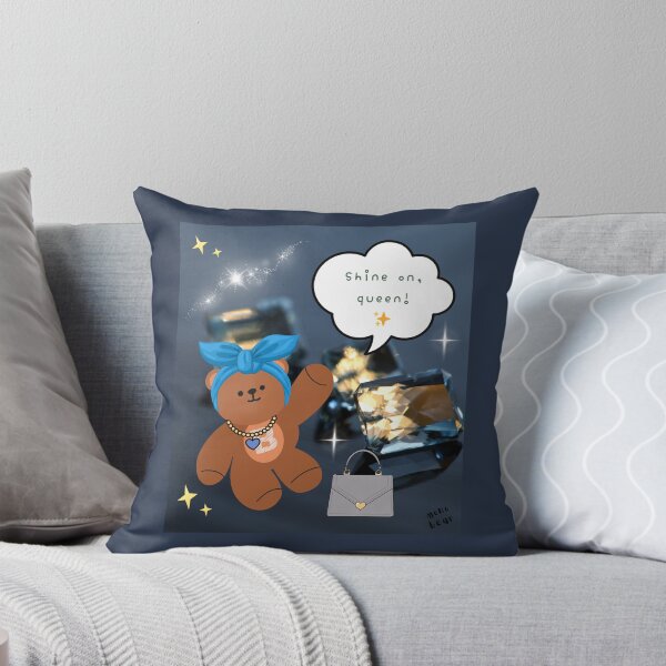 Item preview, Mono Bear Message – Shine On Queen (Glam Photo Style) designed and sold by mintmono-studio.