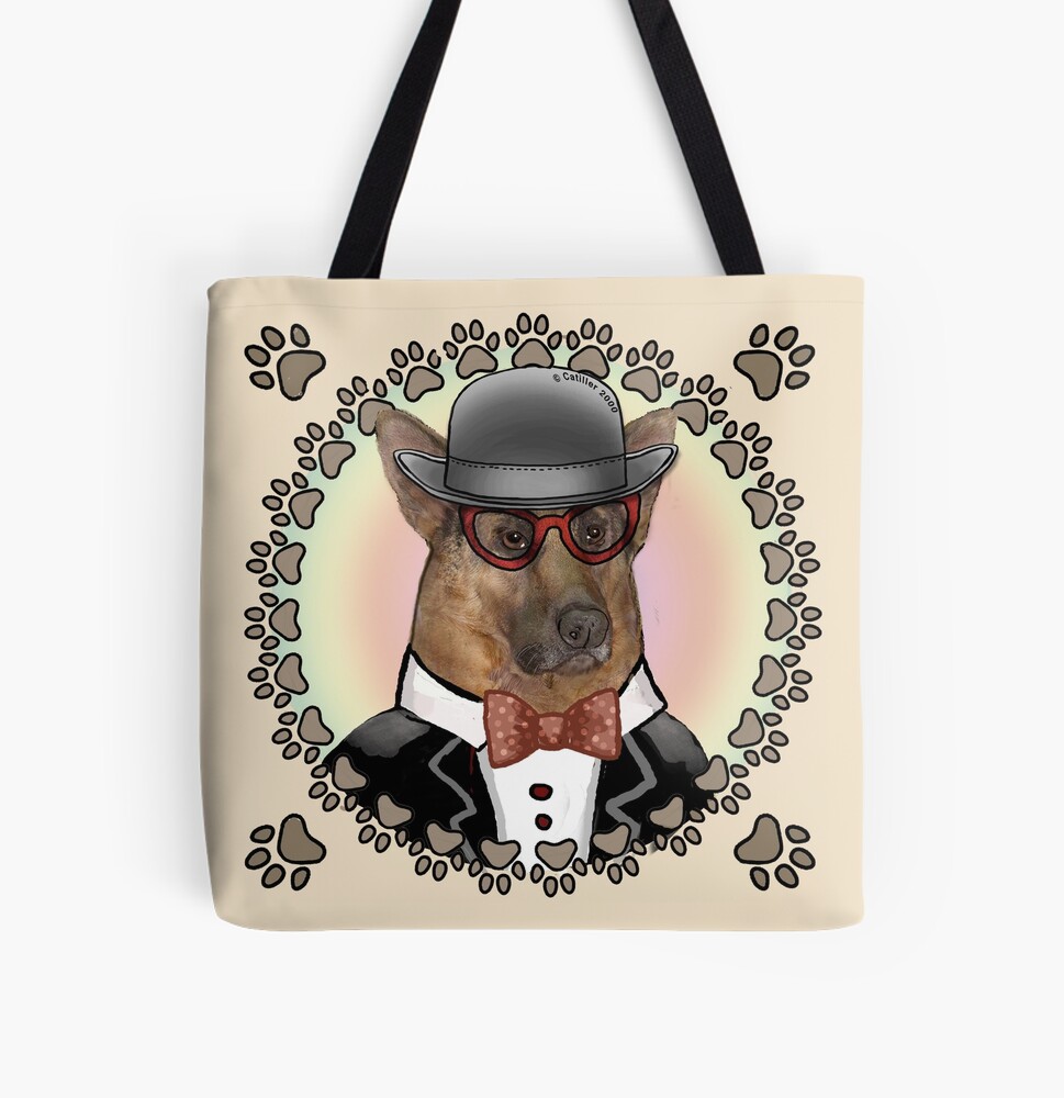 German Shepherd Wearing Glasses