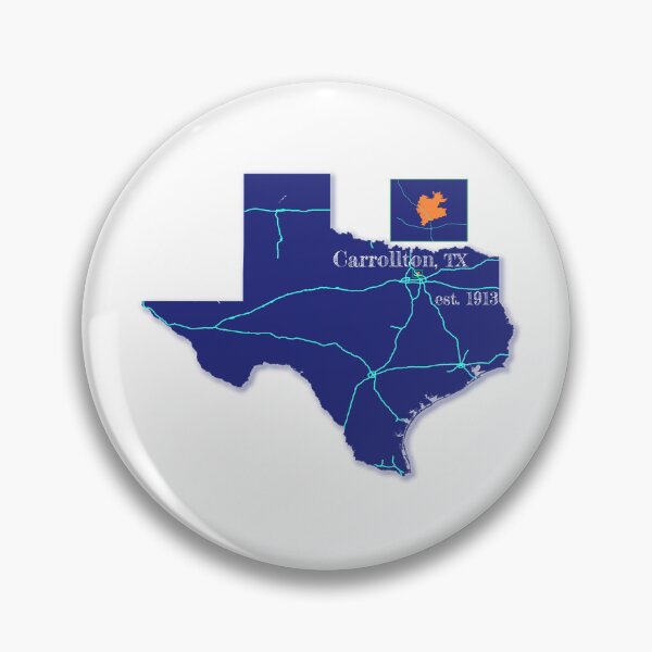 Item preview, Carrollton, TX [Blue] designed and sold by PhilbonianDezin.